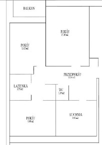 Mieszkanie 3 pok ul Skłodowska Szkoła, Apteka, Poczta, 3 min