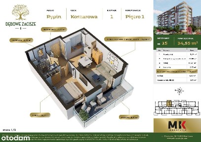 Sprzedam mieszkanie 35 m2 w stanie deweloperskim