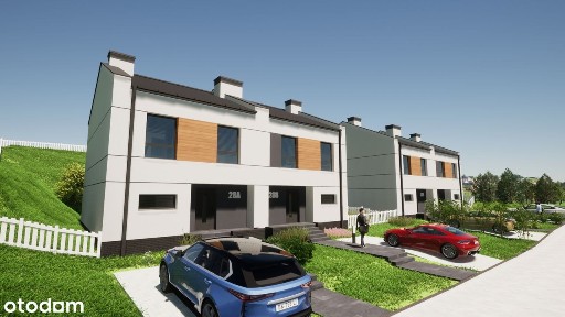 4 pokoje, o. podłogowe, pompa ciepła, działka 450m 2. Media miejskie.