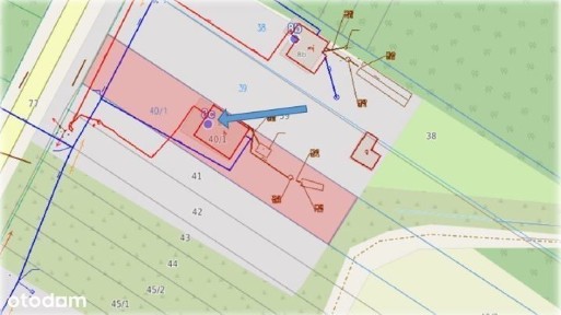Udział w domu (bardzo duża działka)