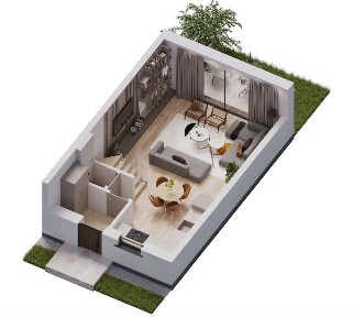 Dom w zabudowie szeregowej - 72m2 | Osiedle Pod Gruszą