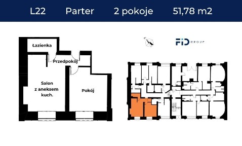 Przestronne 2 Pokoje | 51 m² | Tylko 3 418 zł/m²