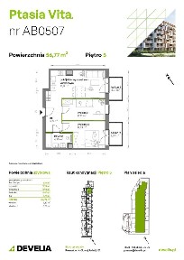 3-pokojowe mieszkanie 56m2 + 2 balkony