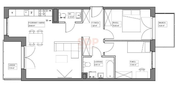 Trzypokojowe mieszkanie na Krzykach do własnej aranżacji