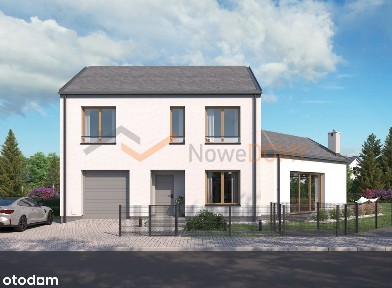 Nowoczesny dom jednorodzinny z garażem i atrakcyjnym ogrodem 0% prow.
