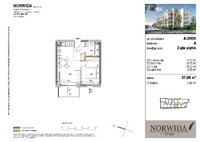 Mieszkanie 2 pokojowe Grójec Norwida