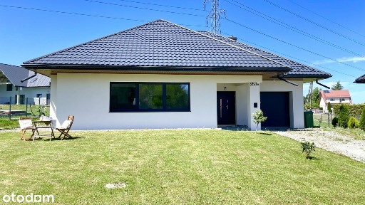 Nowoczesny dom parterowy- Raba Wyżna 127 m2