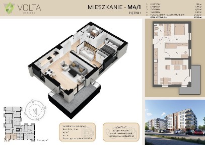 PRZESTRONNE 3-pok. mieszkanie BALKON PV | Września