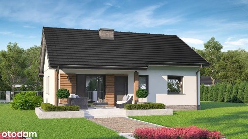 Nowoczesny dom w zabudowie bliźniaczej