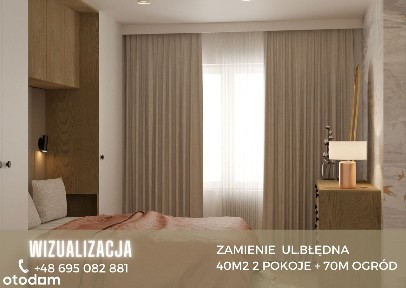 2 pokoje 40m2ogródek15min samochodem do metra Stokłosy