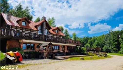 Pięknie położony dom nad jeziorem i stawem z ogromnym tarasem