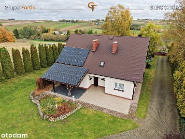 Oszczędny dom 195 m² z działką 56 arów - Pamięcice