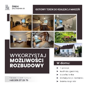 Duża działka z domem w Śremie