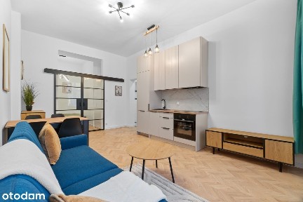 Nowoczesna kawalerka po remoncie | Wrocław | osobna sypialnia