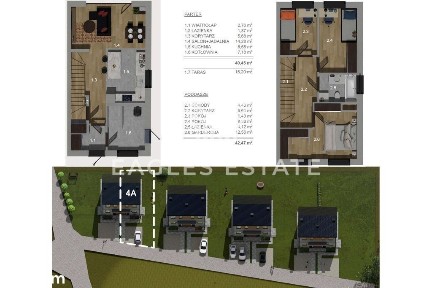 4-pokojowy dom w zabudowie bliźniaczej w Zaczerniu