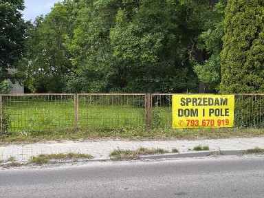 Dom na wsi z dzialką 70 ar oraz 5 ha pola i pole na sprzedaz