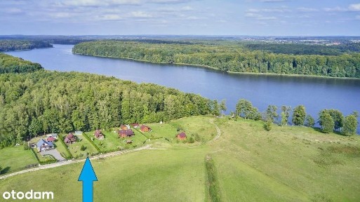Domek nad jeziorem działka 1000m2 na Mazurach