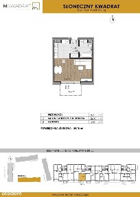 Słoneczny Kwadrat | mieszkanie 1-pok. | B008