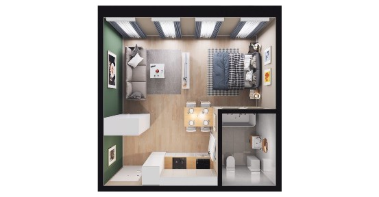 1-pokojowe mieszkanie 32m2 Bez Prowizji