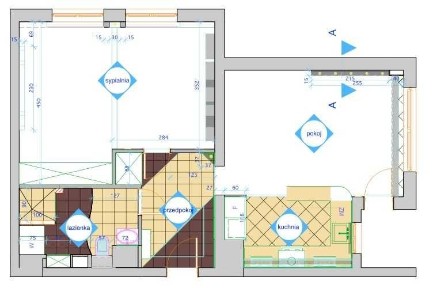 SnD / 2 pokoje 61m2 / metro Służew / księga wieczysta / ul Łukowa