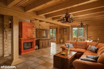 Urokliwy dom z bala w Królewie nad rzeką Wkrą