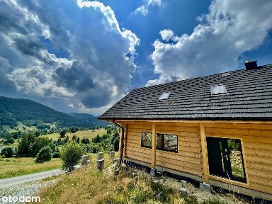 ZAWOJA - NOWY DOM DREWNIANY - widok na Babią Górę