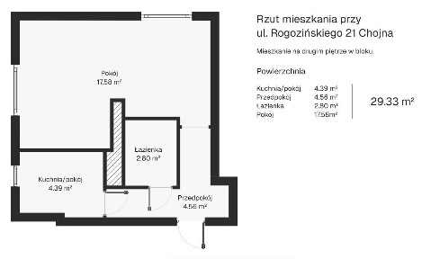 Kawalerka z potencjałem | Chojna | 29,33 m² | Oferta prywatna