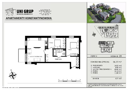 Apartamenty Konstantynowska etap II | mieszkanie 3-pok. | 20