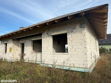 Dom z SILKI, narożna działka 1400 m² - projekt Zalasek, wiązary