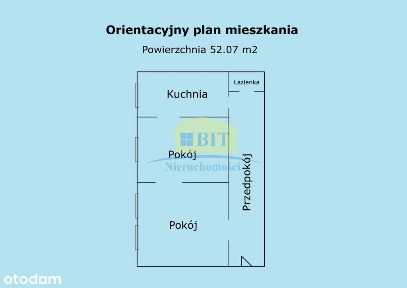 Mieszkanie w centrum o pow. 52,07 m2, do remontu