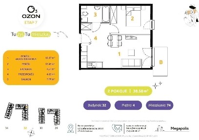 Mieszkanie 2 pok. na zachód | Bezpośrednio od dewelopera | Gotowe!