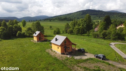 Sopotnia Mała, 2 domy drewniane całoroczne 90 m2