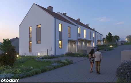 DOM W ZABUDOWIE SZEREGOWEJ 112 M2 + OGRÓDEK + STRYCH