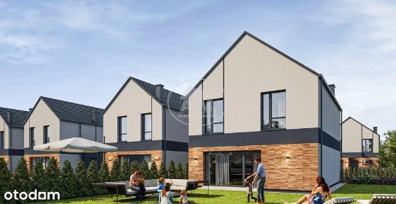 Duży ogród Garaż w bryle Miejsce dla Rodziny