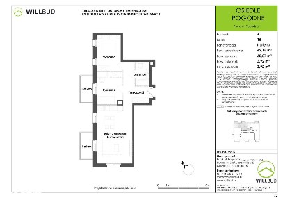 Osiedle Pogodne | mieszkanie 3-pok. | OP/A1/P2/15