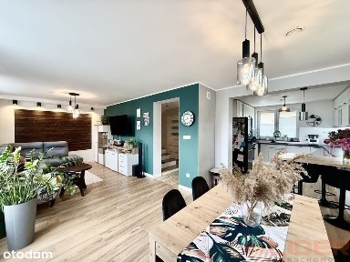 Bliźniak z garażem, ogrzewanie podłogowe 5 pokoi