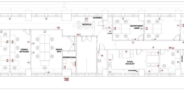 440m2 biur wykończonych pod klienta
