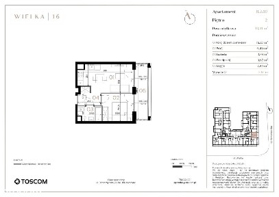 2-pokojowe mieszkanie 33m2 + loggia Bezpośrednio