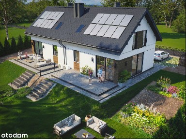 Nowoczesny Dom Premium w Zabudowie Bliźniaczej z Pompą Ciepła
