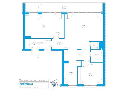 Mieszkanie 67m² ✮3pokoje✮Duży Balkon✮Winda✮Piwnica✮Pomieszczenie 5m²