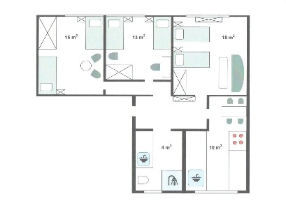 Rozkładowe 3 pokoje, osobna kuchnia, 63 m2, okolice Wałów Chrobrego