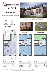 DOM Szeregówka 119m2 WIELOGŁOWY - II etap, 4pokoje