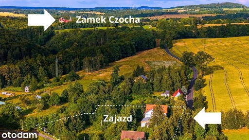 Zabytkowy zajazd z mieszkaniem i częścią hotelową blisko Zamku Czocha