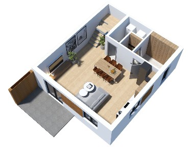 Dom w zabudowie bliźniaczej w Rogoźnie