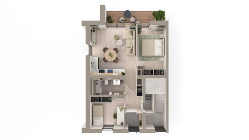 Mieszkanie w Żywcu 58,7 m² | Stan deweloperski