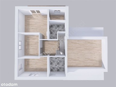 Nowoczesny dom bliźniaczy w trakcie budowy