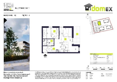 Zielona Niwa Nowa Inwestycja Przytulne 2 pokoje!
