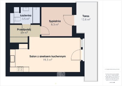 2M/Duży taras/Gotowe do zamieszkania/Wysoka jakość