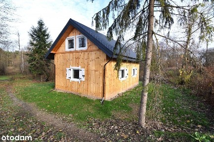 Działka z domem rekreacyjnym 70m2, 10a na uboczu