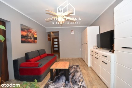 Trzypokojowe mieszkanie z balkonem - umeblowane